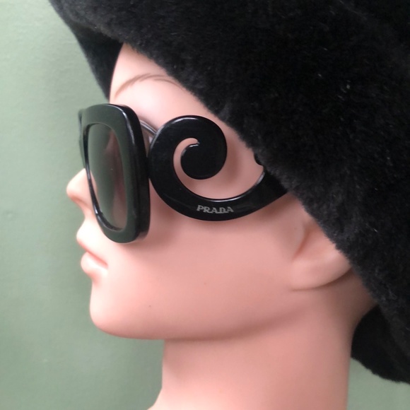 Prada Black Sunglasses (Model SPR 27C) - Women's with COA - Picture 8 of 12